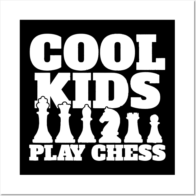 cool kids play Chess Wall Art by brianarcher